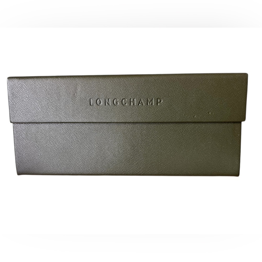 Longchamp Forest Green Collapsible Sunglasses Case Only - Picture 2 of 4